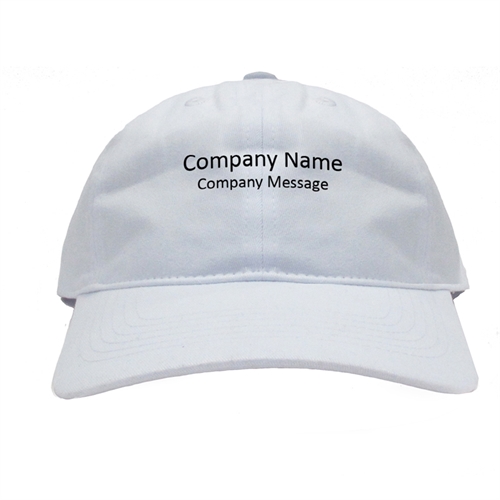 客製化棒球帽|正面|名字(卡其色/白色)