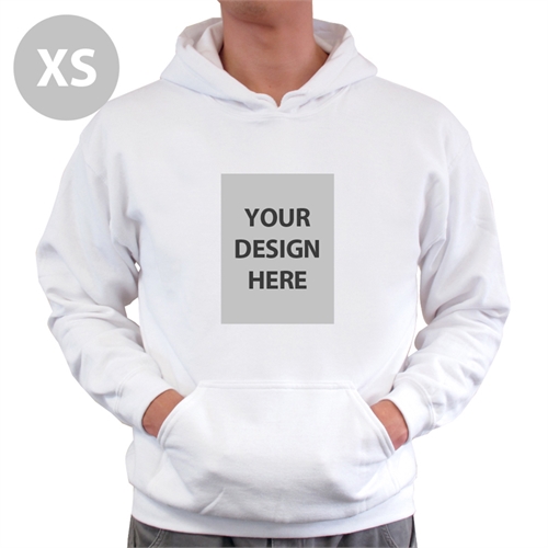 定制照片套白色頭連帽外套 (Hoodie) X
