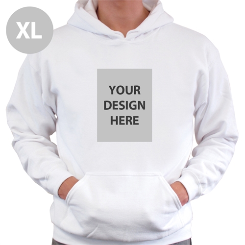 定制照片套白色頭連帽外套 (Hoodie) XL碼